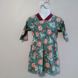 Tea Collection Size 2 Smock Waist Seafoam Dress